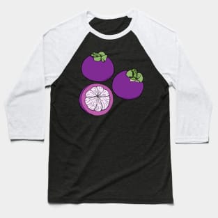 Purple mangosteen fruits Baseball T-Shirt